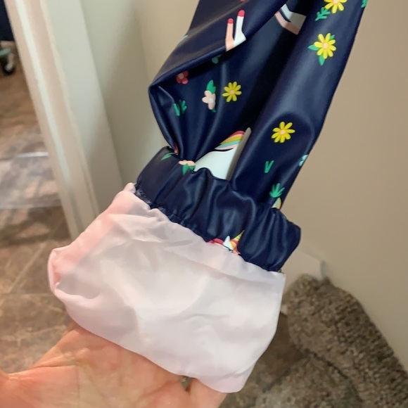 Cat & Jack Unicorn and Rainbow Raincoat - Picture 10 of 10
